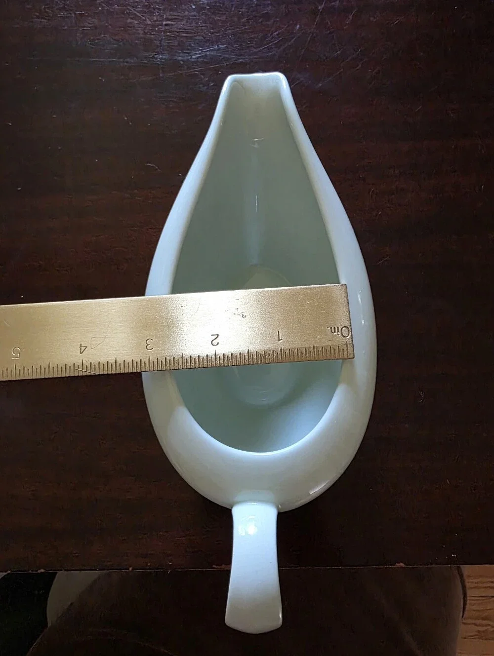 Fitz And Floyd Inc. Classic Ceramic Gravy Boat in Pale Mint